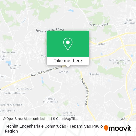 Techint Engenharia e Construção - Tepam map