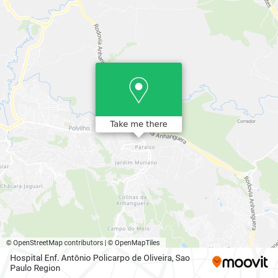 Mapa Hospital Enf. Antônio Policarpo de Oliveira