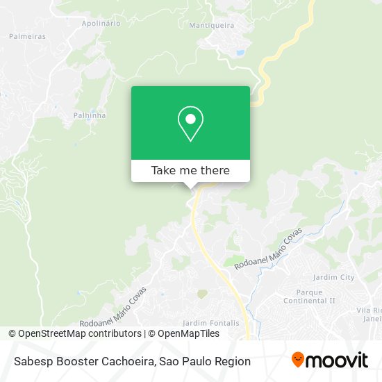 Sabesp Booster Cachoeira map