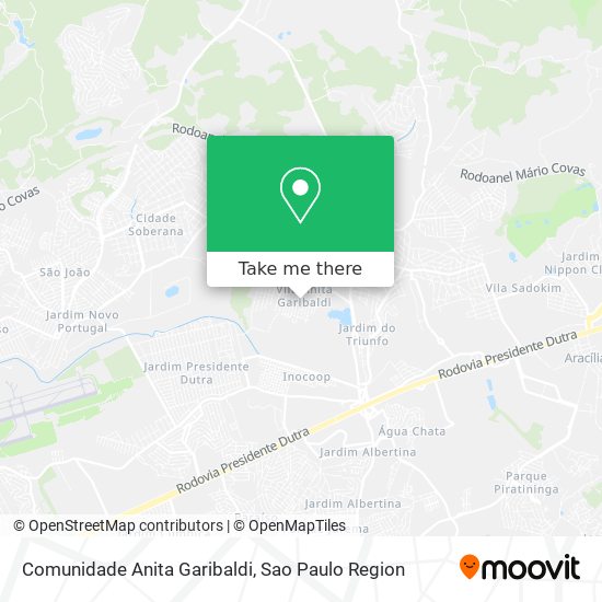 Comunidade Anita Garibaldi map