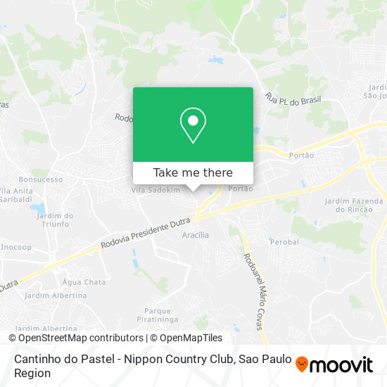 Cantinho do Pastel - Nippon Country Club map
