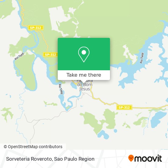Mapa Sorveteria Roveroto