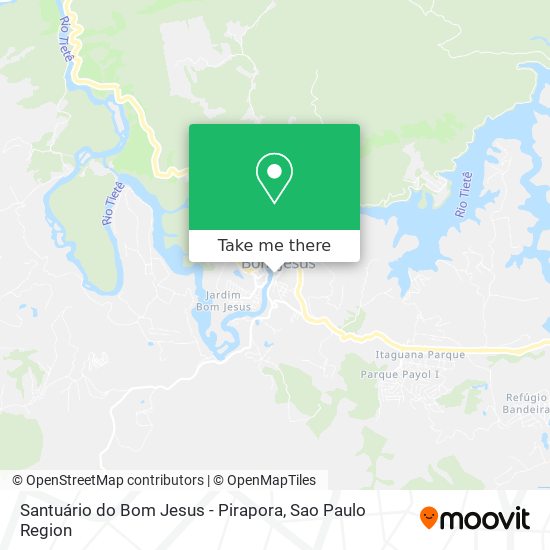 Mapa Santuário do Bom Jesus - Pirapora