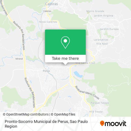 Mapa Pronto-Socorro Municipal de Perus