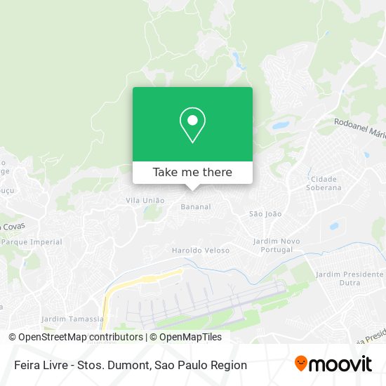 Feira Livre - Stos. Dumont map