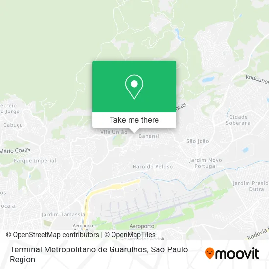 Terminal Metropolitano de Guarulhos map