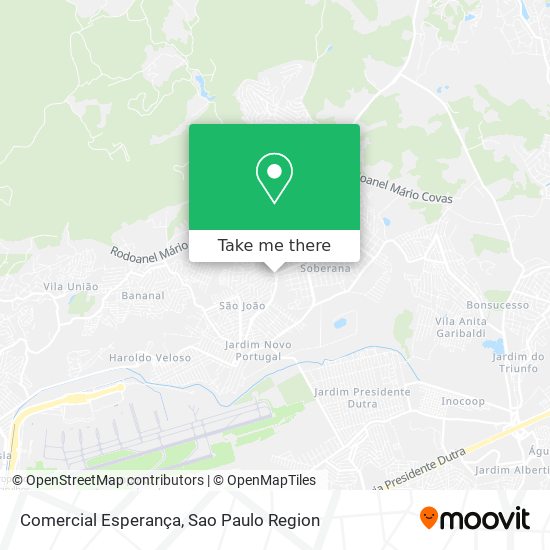 Comercial Esperança map
