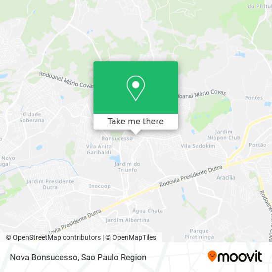 Nova Bonsucesso map