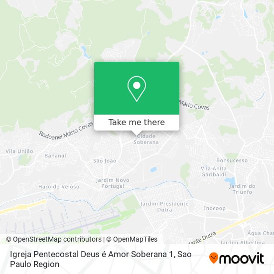 Igreja Pentecostal Deus é Amor Soberana 1 map