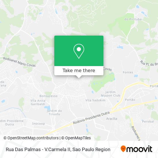 Rua Das Palmas - V.Carmela II map