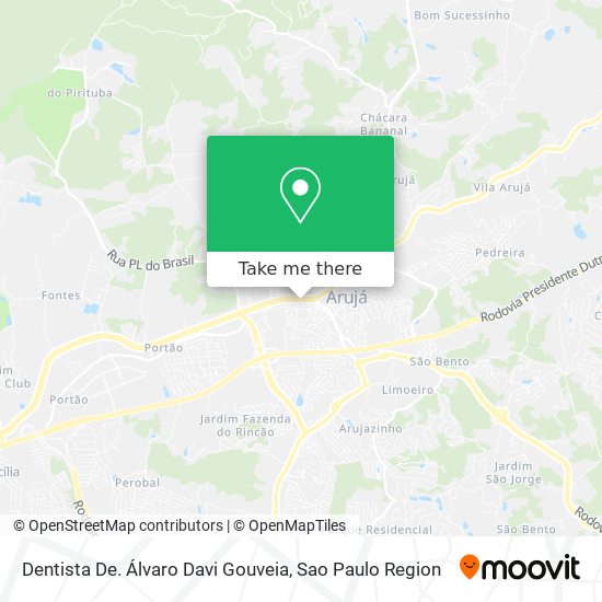 Mapa Dentista De. Álvaro Davi Gouveia