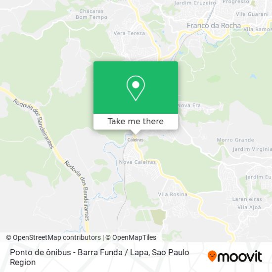 Ponto de ônibus - Barra Funda / Lapa map