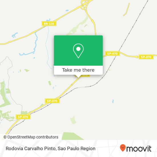 Mapa Rodovia Carvalho Pinto