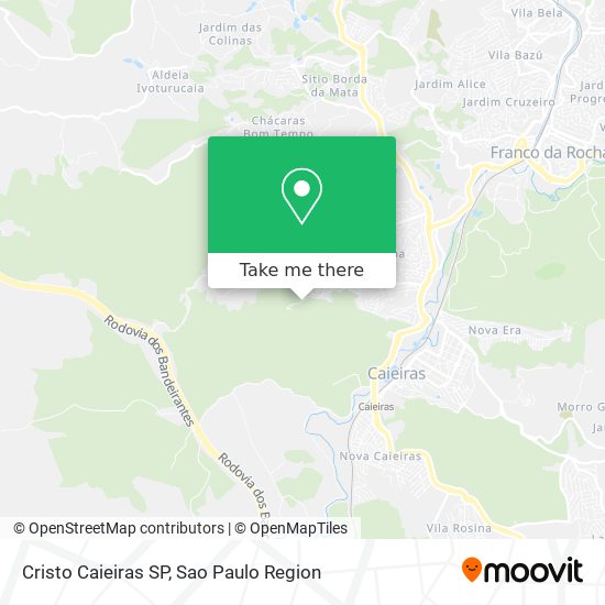 Cristo Caieiras SP map