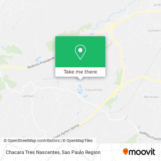 Chacara Tres Nascentes map