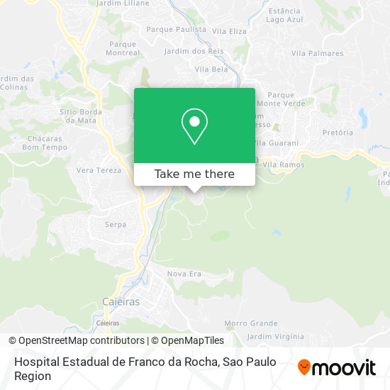 Hospital Estadual de Franco da Rocha map