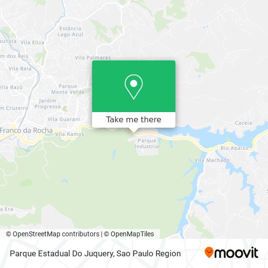 Parque Estadual Do Juquery map