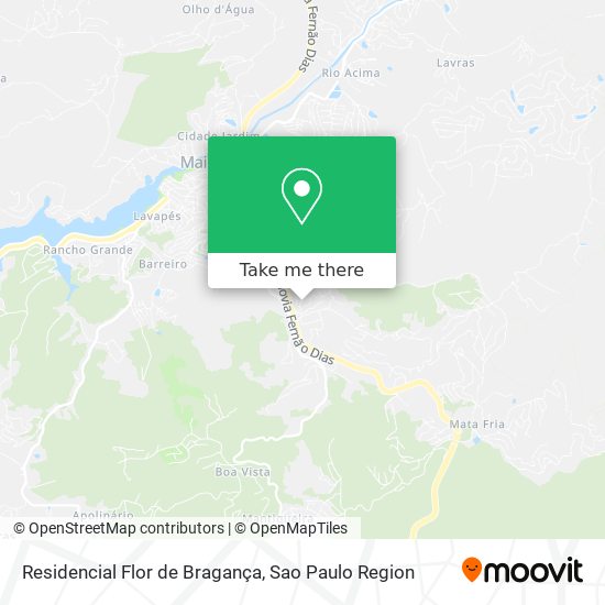 Residencial Flor de Bragança map