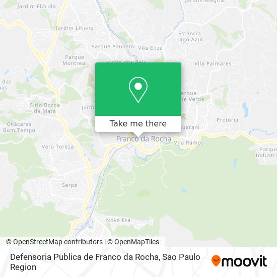 Defensoria Publica de Franco da Rocha map