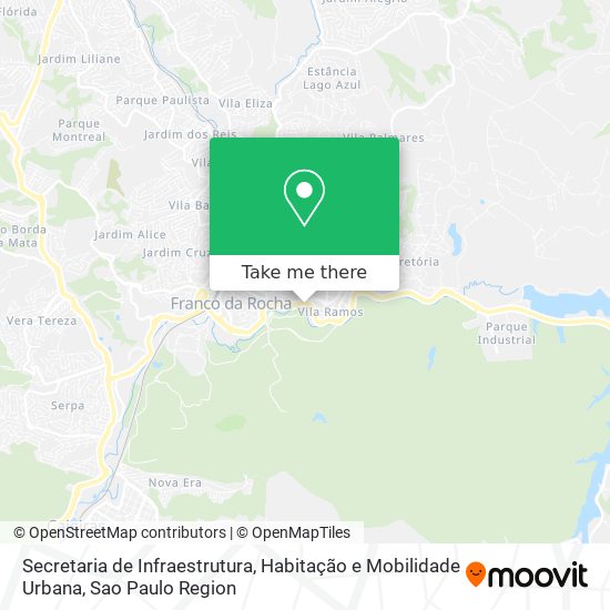 Secretaria de Infraestrutura, Habitação e Mobilidade Urbana map