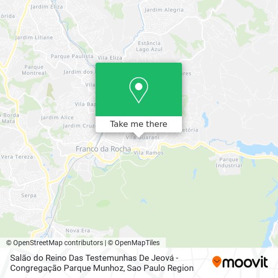 Salão do Reino Das Testemunhas De Jeová - Congregação Parque Munhoz map