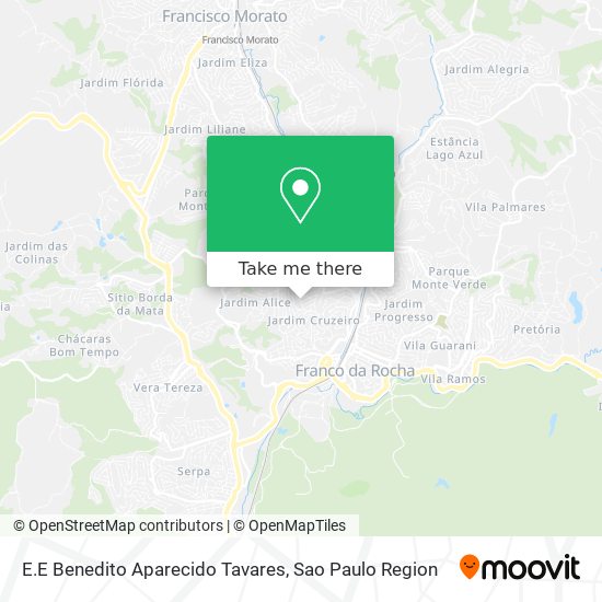 E.E Benedito Aparecido Tavares map