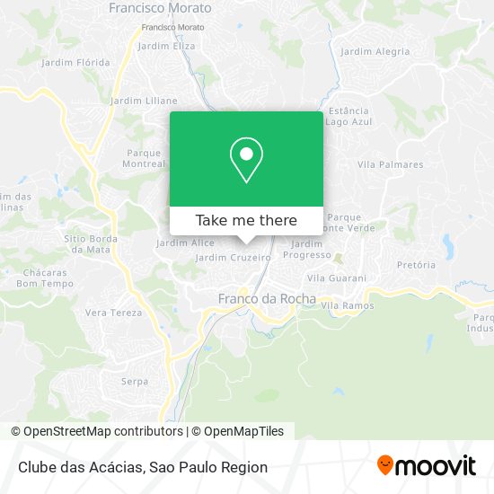 Clube das Acácias map