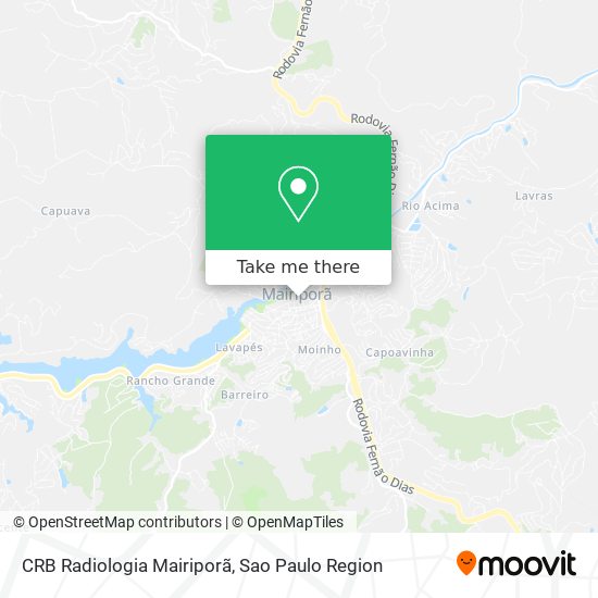 CRB Radiologia Mairiporã map