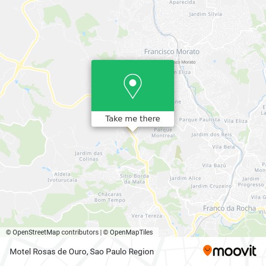 Motel Rosas de Ouro map