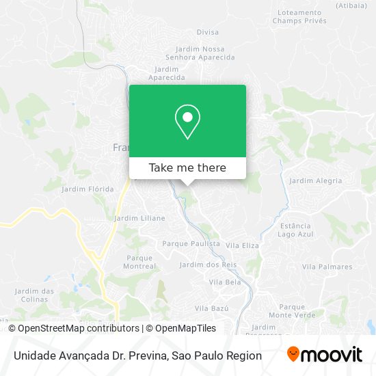 Unidade Avançada Dr. Previna map