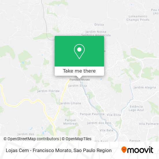 Lojas Cem - Francisco Morato map