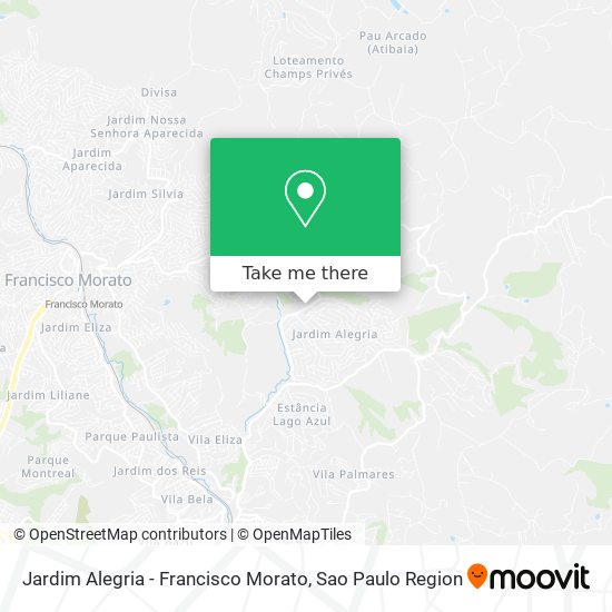 Mapa Jardim Alegria - Francisco Morato