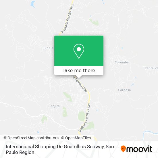 Mapa Internacional Shopping De Guarulhos Subway