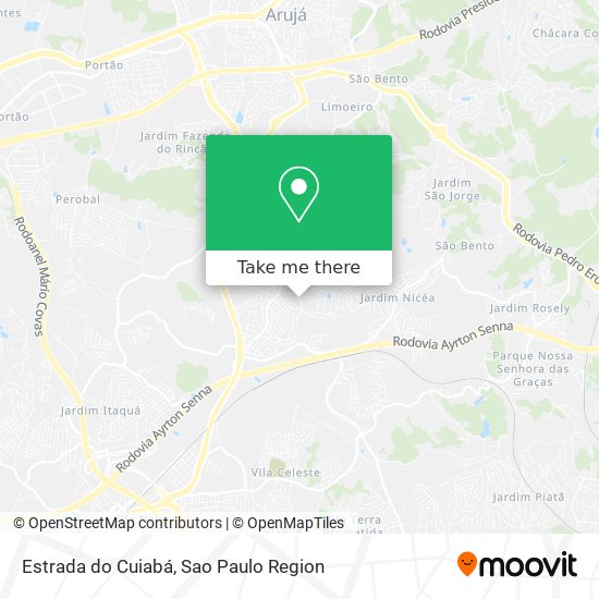 Estrada do Cuiabá map