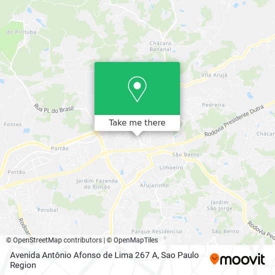 Avenida Antônio Afonso de Lima 267 A map