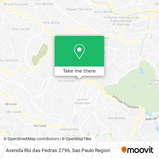 Mapa Avenida Rio das Pedras 2796