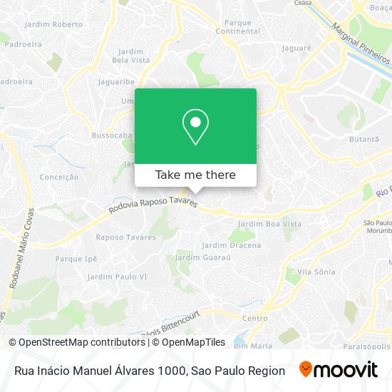 Mapa Rua Inácio Manuel Álvares 1000