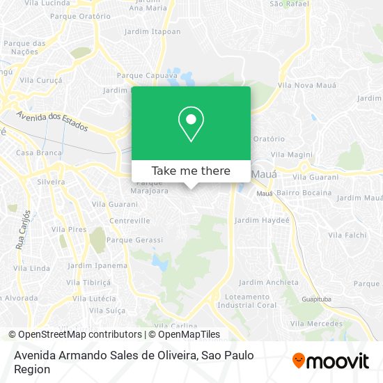 Mapa Avenida Armando Sales de Oliveira