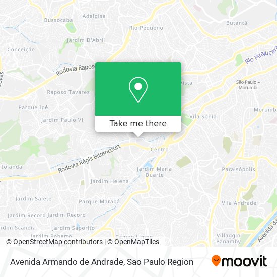 Mapa Avenida Armando de Andrade