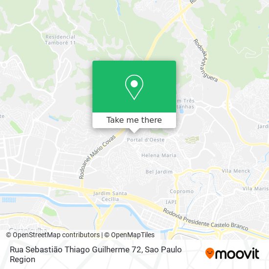 Rua Sebastião Thiago Guilherme 72 map