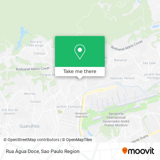 Mapa Rua Água Doce