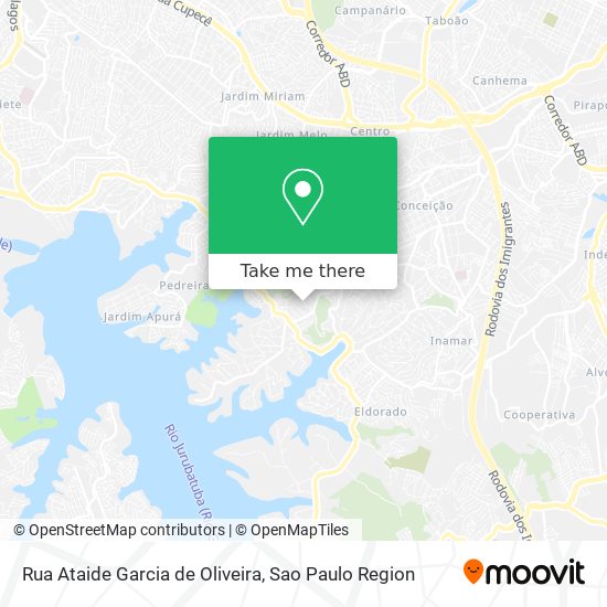 Mapa Rua Ataide Garcia de Oliveira
