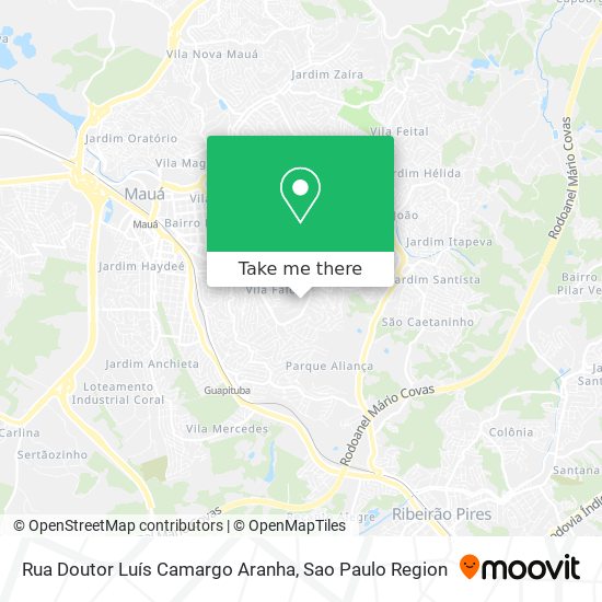 Rua Doutor Luís Camargo Aranha map