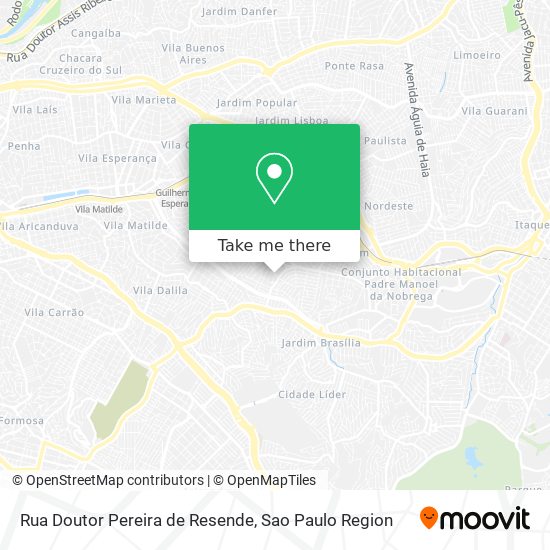 Rua Doutor Pereira de Resende map