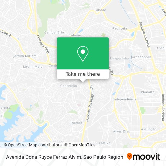 Avenida Dona Ruyce Ferraz Alvim map