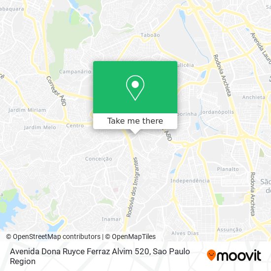 Mapa Avenida Dona Ruyce Ferraz Alvim 520