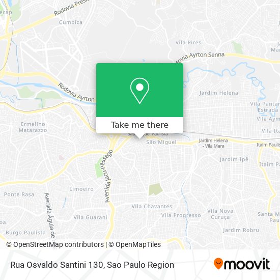Mapa Rua Osvaldo Santini 130