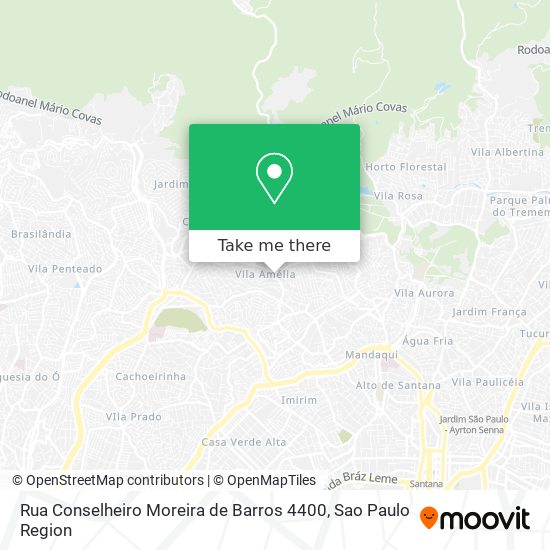 Rua Conselheiro Moreira de Barros 4400 map