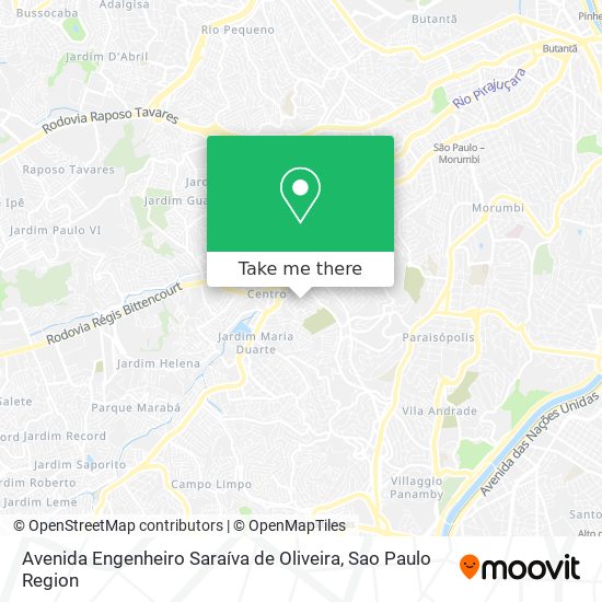Avenida Engenheiro Saraíva de Oliveira map