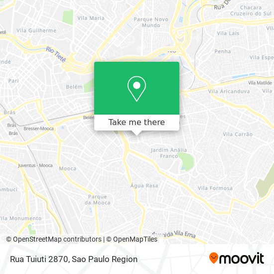 Rua Tuiuti 2870 map